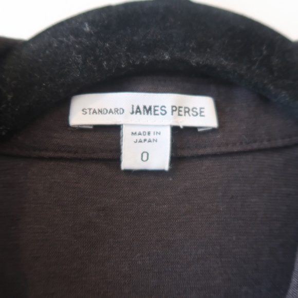 JAMES PERSE Standard Cotton Linen zip Polo Made in Japan - Picture 3 of 5